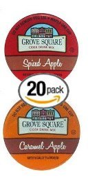 20-count-Single-Serve-Cups-for-Keurig-K-Cup-Brewers-Grove-Square-Apple-Cider-Variety-Pack-Featuring-Spiced-Apple-Cider-and-Caramel-Apple-Cider-Cups-0