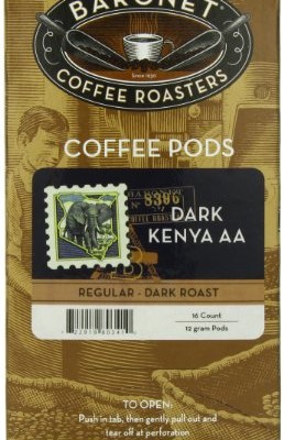 Baronet-Coffee-Fresh-Roasted-Dark-Kenya-AA-Dark-Roast-12-g-Coffee-Pods-16-Count-Pods-Pack-of-3-0