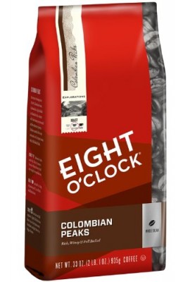 Eight-OClock-Colombian-Peaks-Whole-Bean-Coffee-33-Ounce-Bag-0