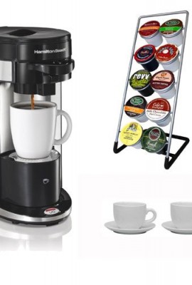 Hamilton-Beach-49995-FlexBrew-Single-Serve-Coffeemaker-Coffee-Pod-Stand-Stoneware-Coffee-Mug-Set-0