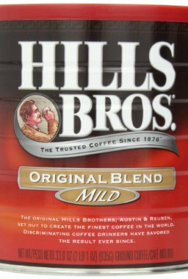 Hills-Bros-Coffee-Original-Blend-Mild-Roast-Ground-33-Ounce-0