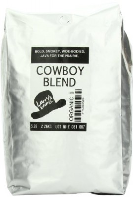 Larrys-Beans-Fair-Trade-Organic-Coffee-Cowboy-Blend-Whole-Bean-5-Pound-Bag-0