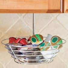 Lipper-International-5-Ring-Under-The-Counter-Hanging-Coffee-Pod-Storage-Holder-for-Keurig-Vue-Packs-Keurig-K-Cups-Nespresso-Capsules-CBTLVerismo-Pods-or-Tassimo-T-Discs-0