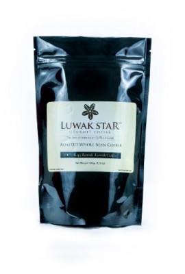 Luwak-Star-Gourmet-Coffee-100-Arabica-Bali-Kintamani-Luwak-Coffee-from-Indonesia-or-Kopi-Luwak-Whole-Beans-Medium-Roast-100-Gram-022-Lb-Bag-Roasted-in-the-US-0
