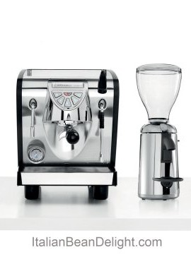 Nuova-Simonelli-Musica-Black-Pour-Over-Espresso-Coffe-Machine-Grinta-Chrome-Doserless-Grinder-0